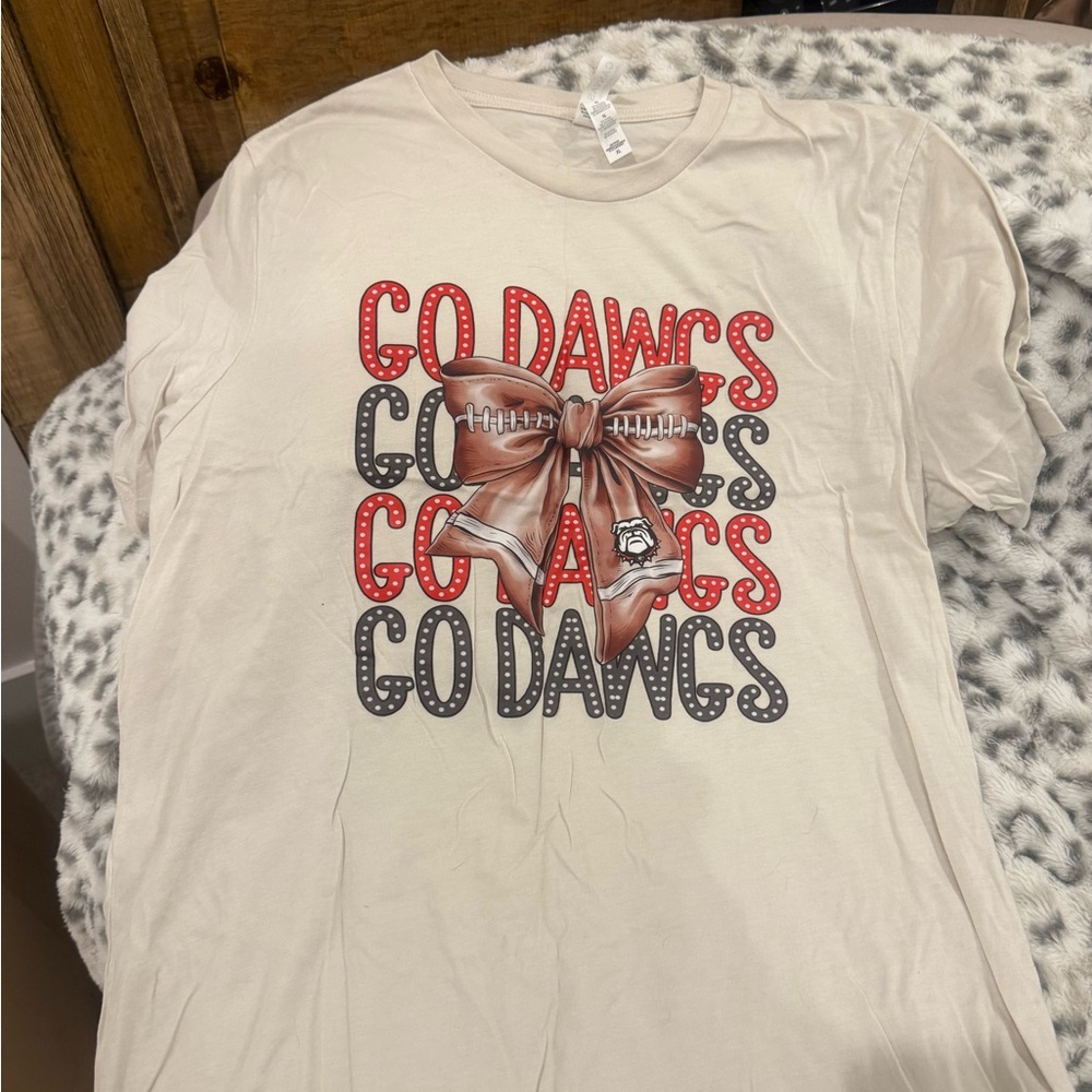 Go Dawgs Graphic T-Shirt - Cream